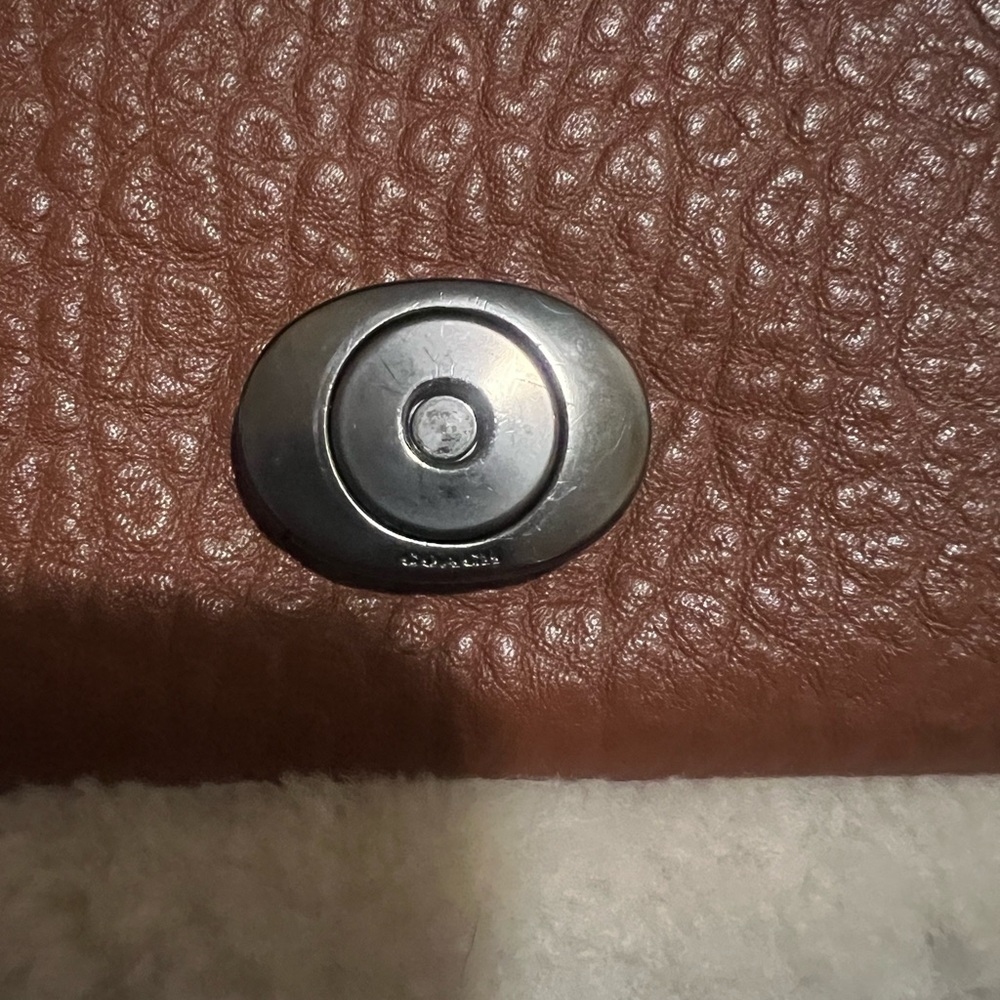 Coach shearling tabby 26 in brown suede and leather - Picture 8 of 12